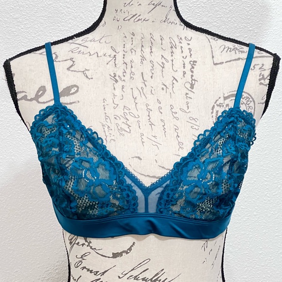 Savage X Fenty NWT Sheer Lace Bralette Size XL - Picture 1 of 7